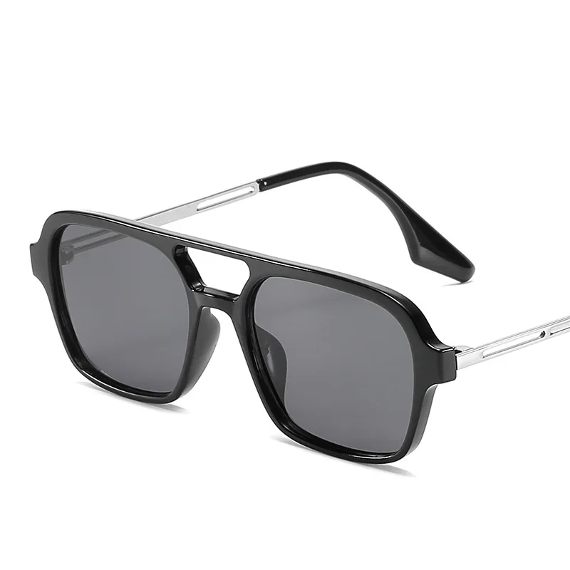 

Солнцезащитные очки-авиаторы в стиле ретро для мужчин и женщин, модные трендовые ажурные солнечные очки с двойным мостиком и переливом, с розовым градиентом, с леопардовым принтом