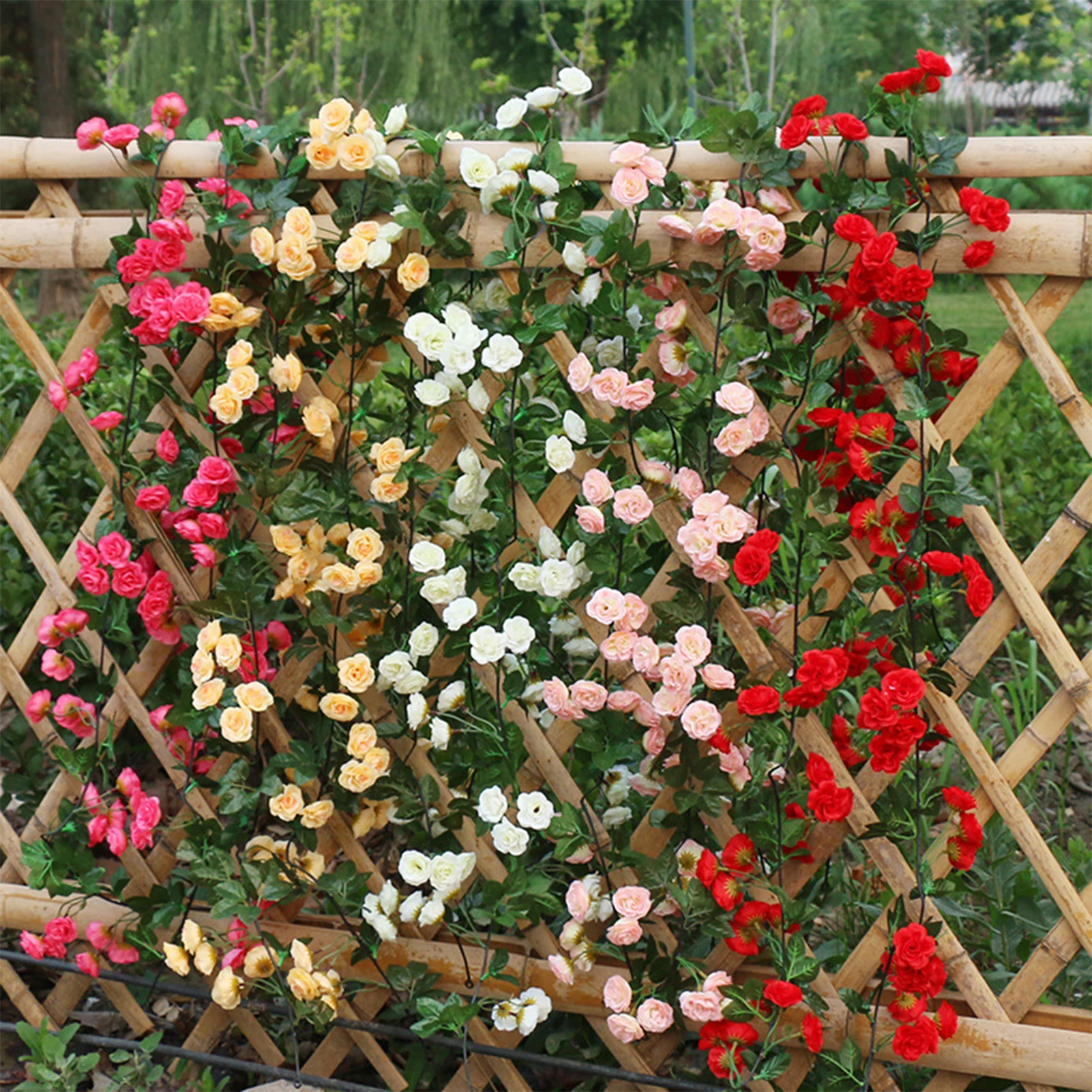 180cm Simulation Rose Rattan Decoration Hanging Flower Winding Fake Flower Vine Indoor Plastic Flower Plants Strip
180cm Simulation Rose Rattan Decoration Hanging Flower Winding Fake Flower Vine Indoor Plastic Flower Plants Strip