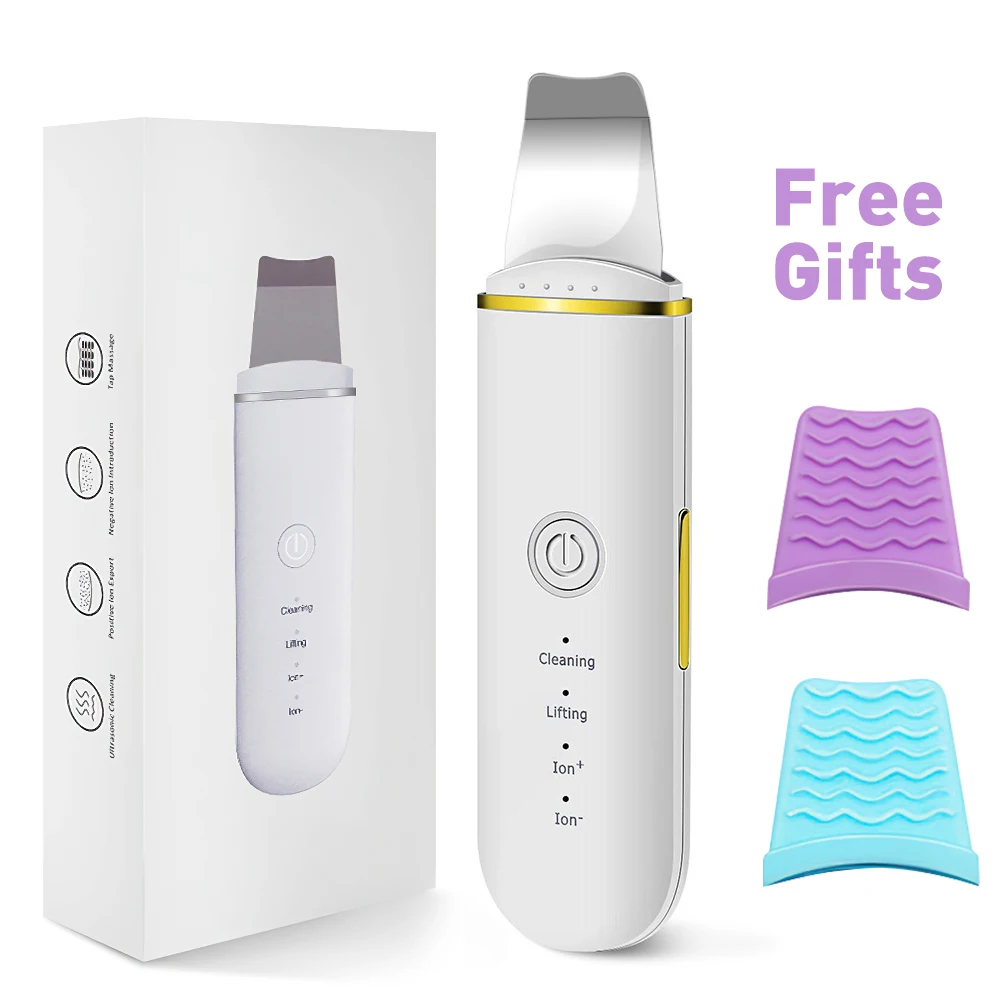 Ultrasonic Skin Scrubber Vibration Face Spatula Blackhead Remover Facial Scrubber Shovel Clean Cavitation Peeling Facial Lifting
Ultrasonic Skin Scrubber Vibration Face Spatula Blackhead Remover Facial Scrubber Shovel Clean Cavitation Peeling Facial Lifting