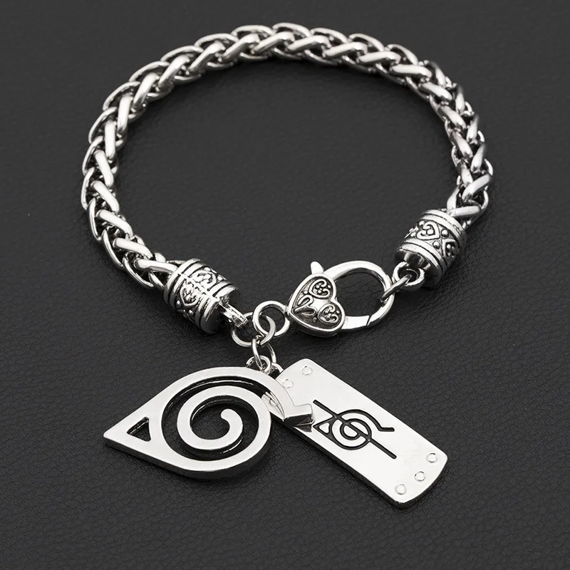 Japanese anime surrounding Konoha Ninja village logo betrayal forehead personality alloy bracelet cool gift
Japanese anime surrounding Konoha Ninja village logo betrayal forehead personality alloy bracelet cool gift