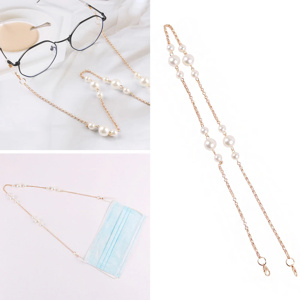 Fashion Eyeglasses Chain Imitation Pearl Beaded Trendy Women Outside Casual Sunglasses Accessory Necklace Gift Mask Hanging Rope
Fashion Eyeglasses Chain Imitation Pearl Beaded Trendy Women Outside Casual Sunglasses Accessory Necklace Gift Mask Hanging Rope