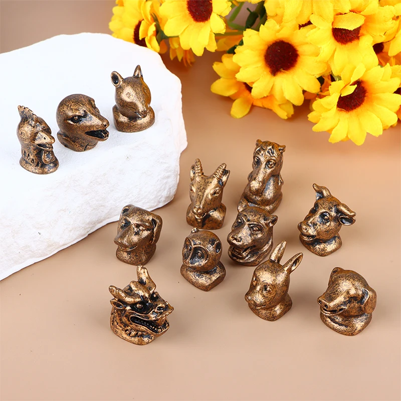 1PC 1:12 Dollhouse Miniature Chinese Zodiac Copper Head Rat Bull Tiger Rabbit Dragon Micro Landscape Ornament Scene Decoration
1PC 1:12 Dollhouse Miniature Chinese Zodiac Copper Head Rat Bull Tiger Rabbit Dragon Micro Landscape Ornament Scene Decoration