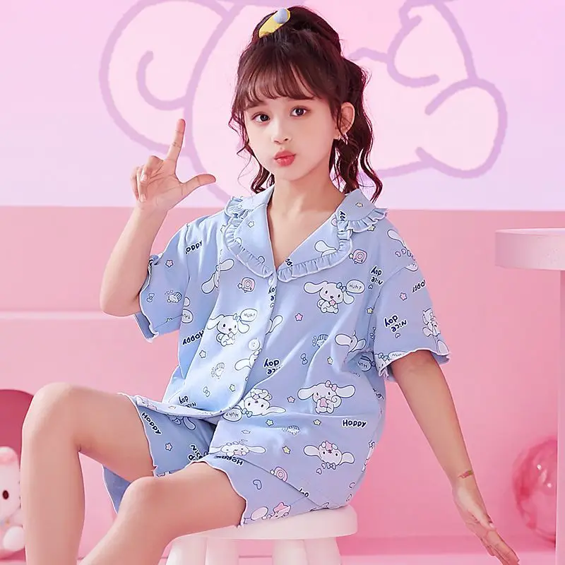 My Melody Sanrio Kawaii Cinnamoroll Anime Baby Pajamas Cute Cartoon Pompompurin Summer Cotton Cardigan Short-Sleeved Girls Toys
My Melody Sanrio Kawaii Cinnamoroll Anime Baby Pajamas Cute Cartoon Pompompurin Summer Cotton Cardigan Short-Sleeved Girls Toys
