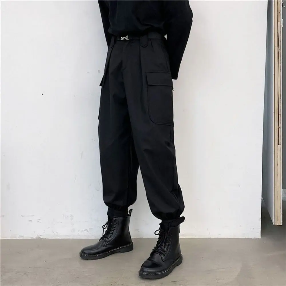Fashion Men Pants Cargo Retro Personalized Belt Multi Pocket Patchwork Casual Vintage Loose Solid Colort Trousers Streetwear
Fashion Men Pants Cargo Retro Personalized Belt Multi Pocket Patchwork Casual Vintage Loose Solid Colort Trousers Streetwear