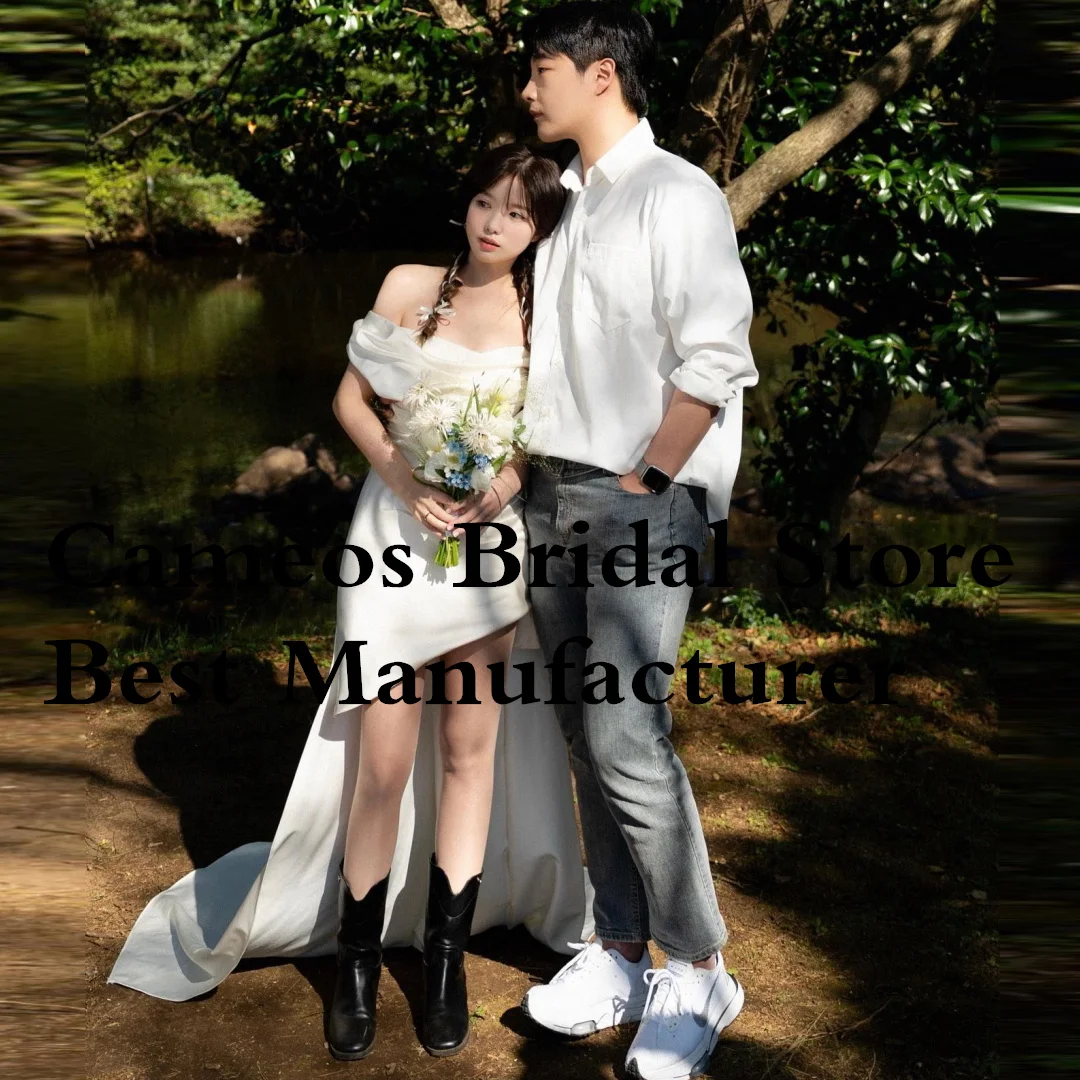 SOND модные с открытыми плечами на заказ Высокие Низкие атласные элегантные свадебные платья цвета слоновой кости корейские платья для невесты женские свадебные платья
SOND модные с открытыми плечами на заказ Высокие Низкие атласные элегантные свадебные платья цвета слоновой кости корейские платья для невесты женские свадебные платья