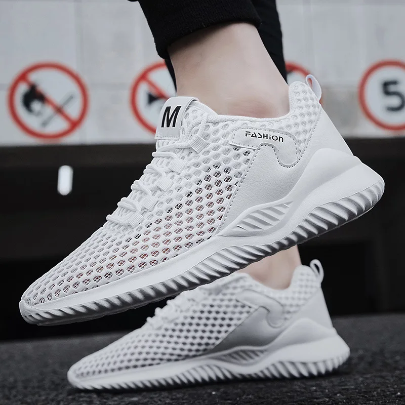 Summer Men's Sports Shoes Hollow Light Mesh Men's Shoes Running Shoes Trend Sports Casual Shoes White Black Mens Sneakers
Summer Men's Sports Shoes Hollow Light Mesh Men's Shoes Running Shoes Trend Sports Casual Shoes White Black Mens Sneakers