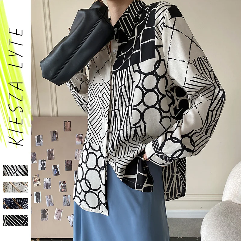 Women Blouse Long Sleeve Geometric Pattern Shirt Spring 2023 Ladies Tops Femme Blusas
Women Blouse Long Sleeve Geometric Pattern Shirt Spring 2023 Ladies Tops Femme Blusas