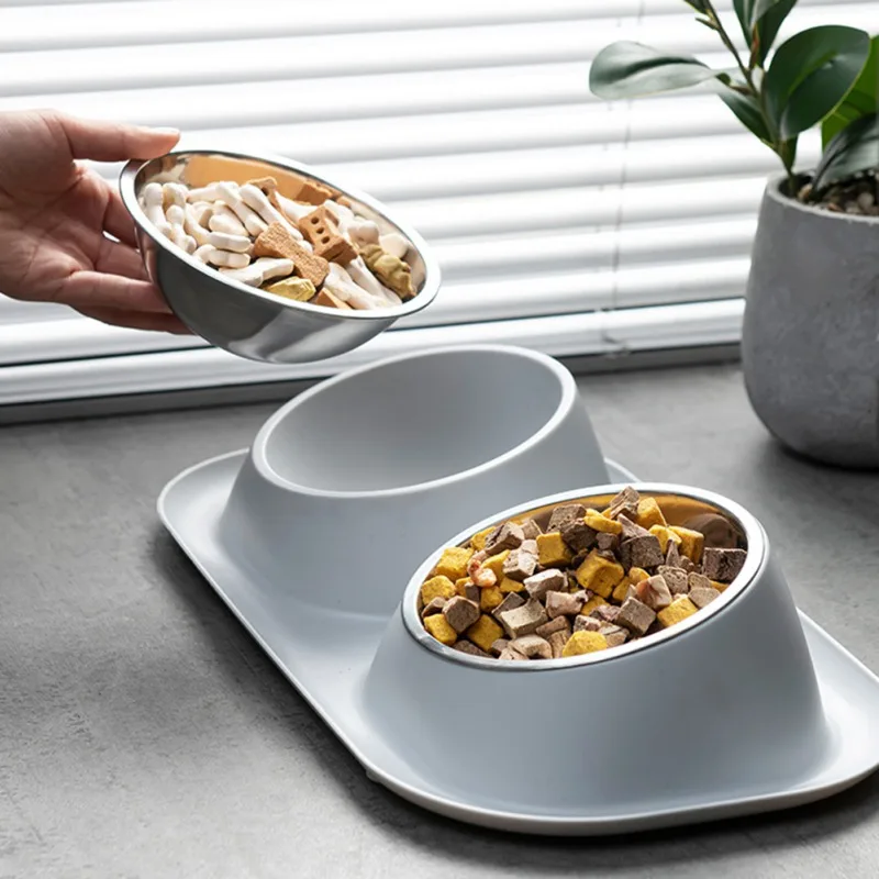 Cat Cat Non-slip Feeder Cats Steel Water Neck Pet Puppy Double Bowl Cat Bowls Dog Stainless Feeder Food Base Container Safeguard
Cat Cat Non-slip Feeder Cats Steel Water Neck Pet Puppy Double Bowl Cat Bowls Dog Stainless Feeder Food Base Container Safeguard