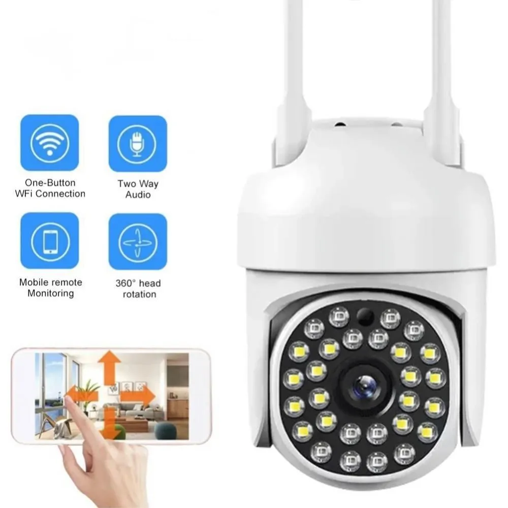 1080P WiFi IP Camera Outdoor Wireless Video Surveillance AI Human Detection Color Night Vision CCTV Home Security Camera
1080P WiFi IP Camera Outdoor Wireless Video Surveillance AI Human Detection Color Night Vision CCTV Home Security Camera