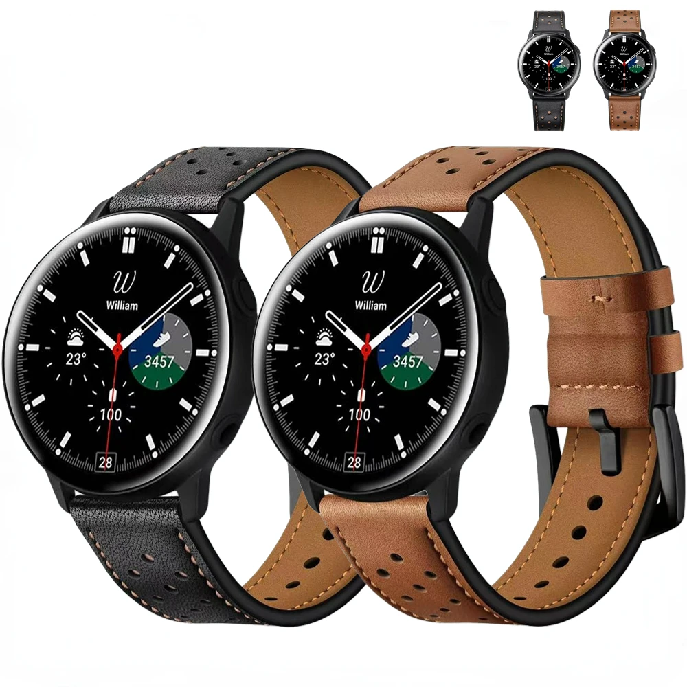 Leather Strap For Samsung Galaxy Watch 4/5 40mm 44mm/5 Pro 45mm SmartWatch Bracelet Wristband For Galaxy Watch 4 Classic 46 42mm
Leather Strap For Samsung Galaxy Watch 4/5 40mm 44mm/5 Pro 45mm SmartWatch Bracelet Wristband For Galaxy Watch 4 Classic 46 42mm