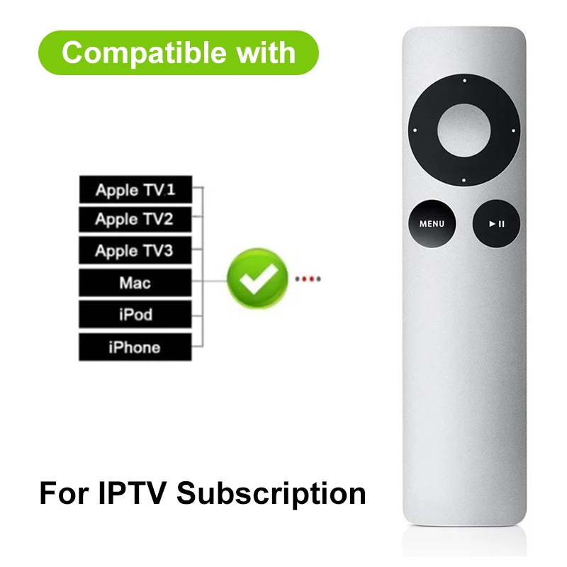 Universal Remote Control for Apple TV 1/2/3 Generation TV Remote for IPTV Subscription Perfect Replacement TV Stick Smart Home
Universal Remote Control for Apple TV 1/2/3 Generation TV Remote for IPTV Subscription Perfect Replacement TV Stick Smart Home