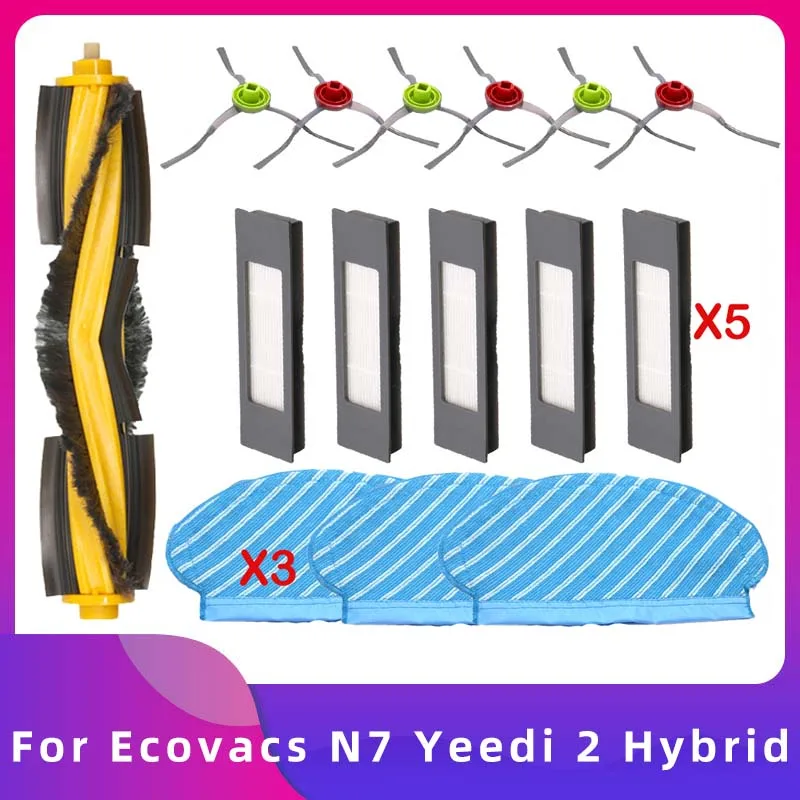 For Ecovacs Debot OZMO N7 T5 T9 920 950 Yeedi 2 Hybrid Roller Main Side Brush Water Tank Castor Wheel Filter Mop Parts
For Ecovacs Debot OZMO N7 T5 T9 920 950 Yeedi 2 Hybrid Roller Main Side Brush Water Tank Castor Wheel Filter Mop Parts