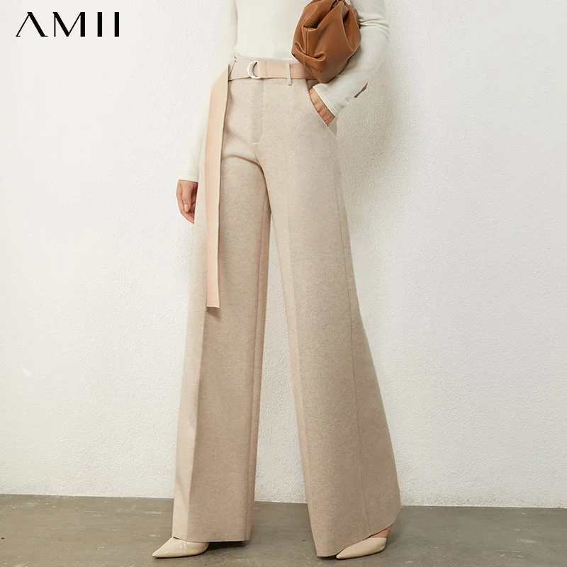 Amii Minimalism Winter Causal Thick Women's Pants Offical Lady Solid Loose Female Woolen Pants Fleece Women Trousers 12040775
Amii Minimalism Winter Causal Thick Women's Pants Offical Lady Solid Loose Female Woolen Pants Fleece Women Trousers 12040775