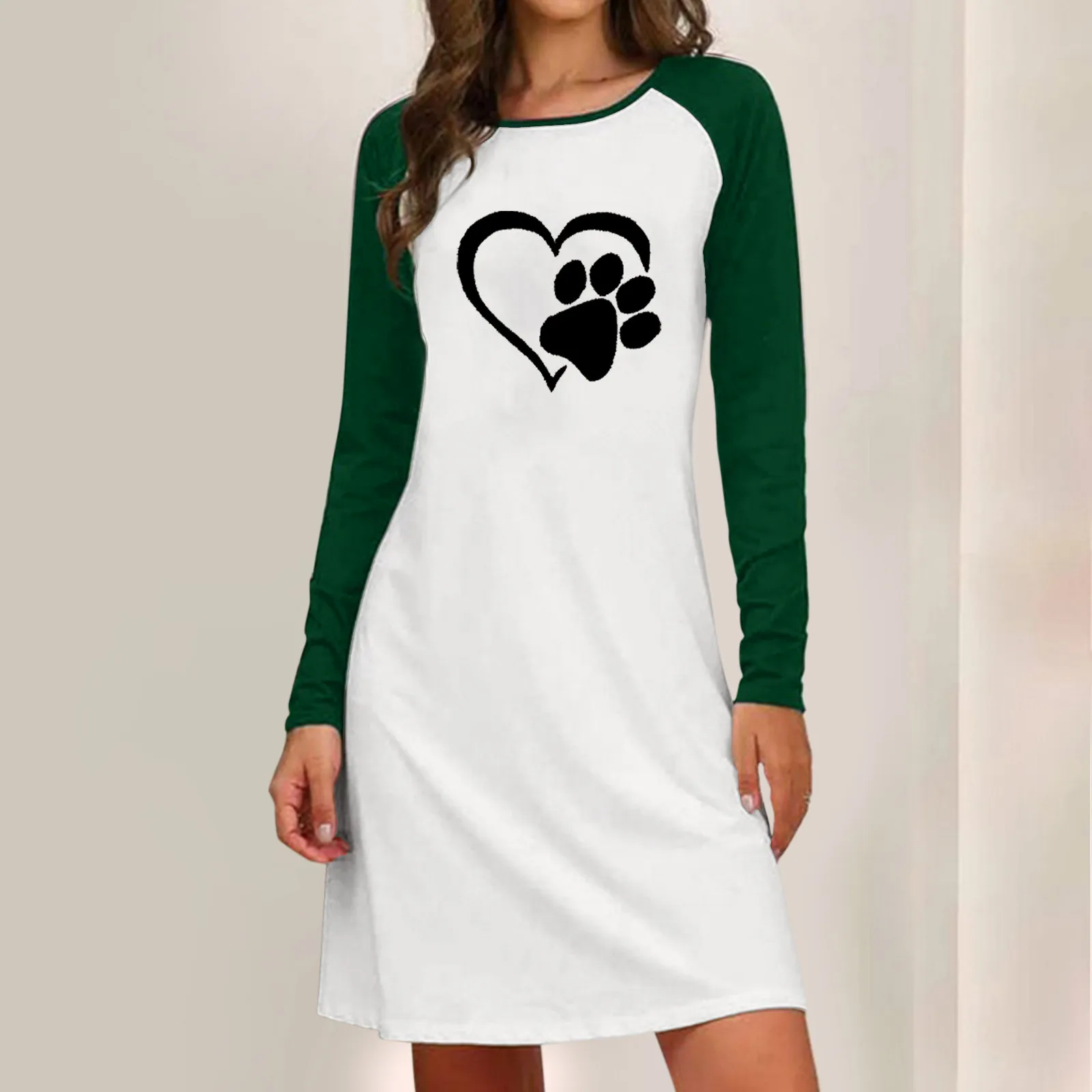 Wild Casual Dresses Dress Sleeve Long Loose Women's Print Women's Dress Maxi Dresses for Women
Wild Casual Dresses Dress Sleeve Long Loose Women's Print Women's Dress Maxi Dresses for Women