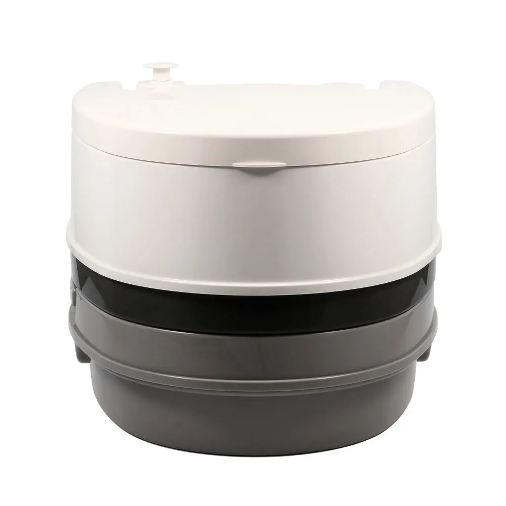 Premium Portable Travel Toilet , 2.6 Gallon, Measures 13 5/8-inches (H) x 16 5/16-inches (W) x 18 5/8-inches (D) (41535) , White
Premium Portable Travel Toilet , 2.6 Gallon, Measures 13 5/8-inches (H) x 16 5/16-inches (W) x 18 5/8-inches (D) (41535) , White