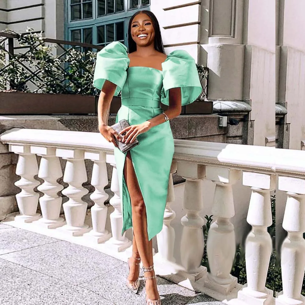 Patty Dress Solid Color Slim Fit Puff Sleeve Dress Sexy Slit Dress Elegant Dresses For Women 2022 Summer New Western Style
Patty Dress Solid Color Slim Fit Puff Sleeve Dress Sexy Slit Dress Elegant Dresses For Women 2022 Summer New Western Style