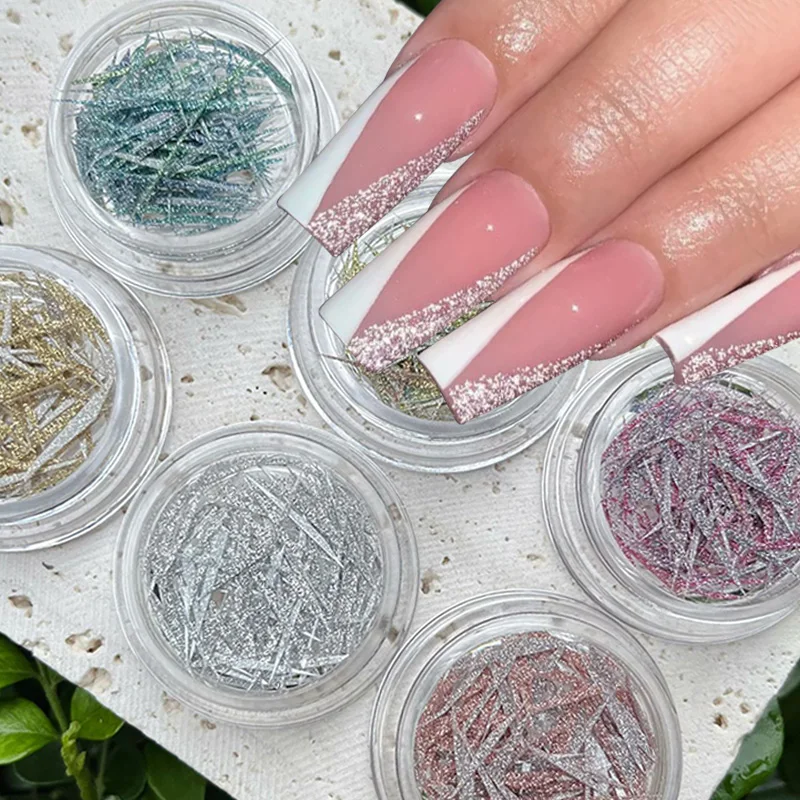 6 Box Reflective Nail Glitter Glass Flakes Silver Gold Reflective Sparking Bright Flakes Sequins DIY Nail Art Decoration
6 Box Reflective Nail Glitter Glass Flakes Silver Gold Reflective Sparking Bright Flakes Sequins DIY Nail Art Decoration