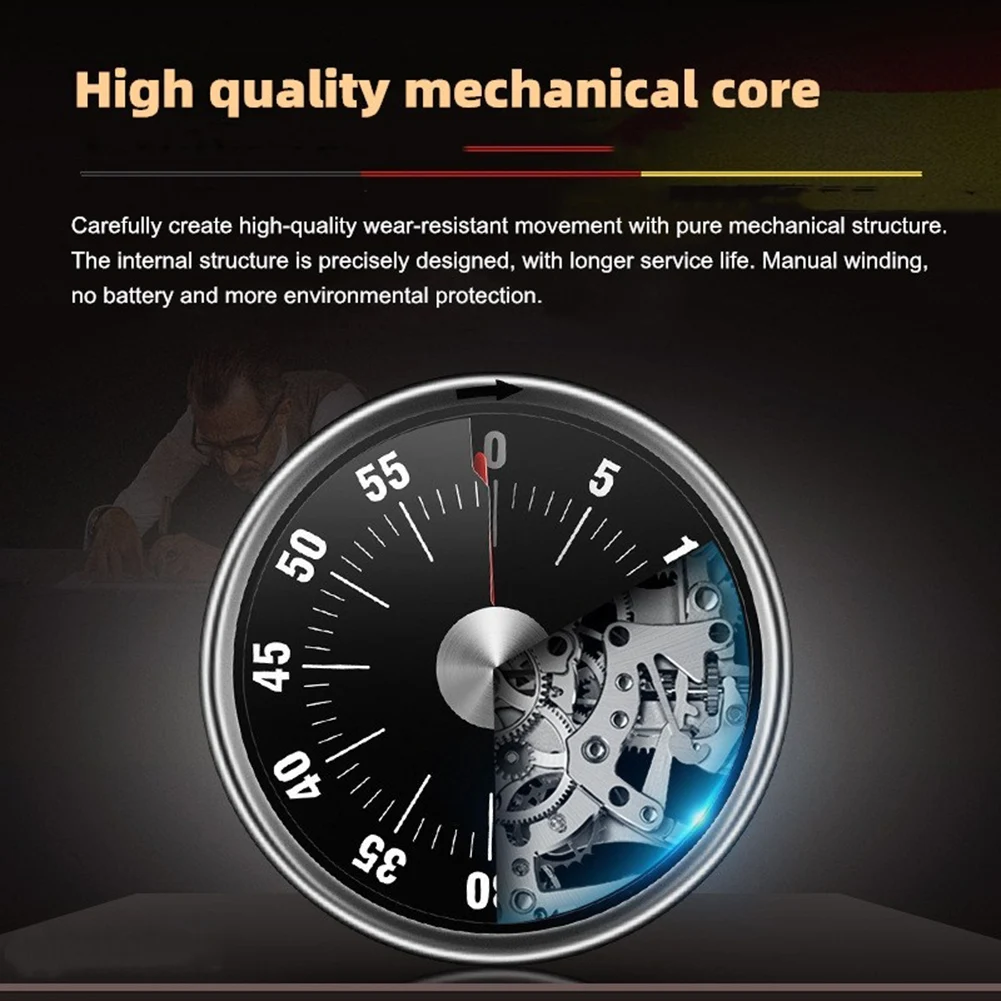 Kitchen Mechanical Manual Digital Timer Magnetic Kitchen Timer Cooking Study Fitness Countdown Reminde Alarm Clock Cooking Timer
Kitchen Mechanical Manual Digital Timer Magnetic Kitchen Timer Cooking Study Fitness Countdown Reminde Alarm Clock Cooking Timer