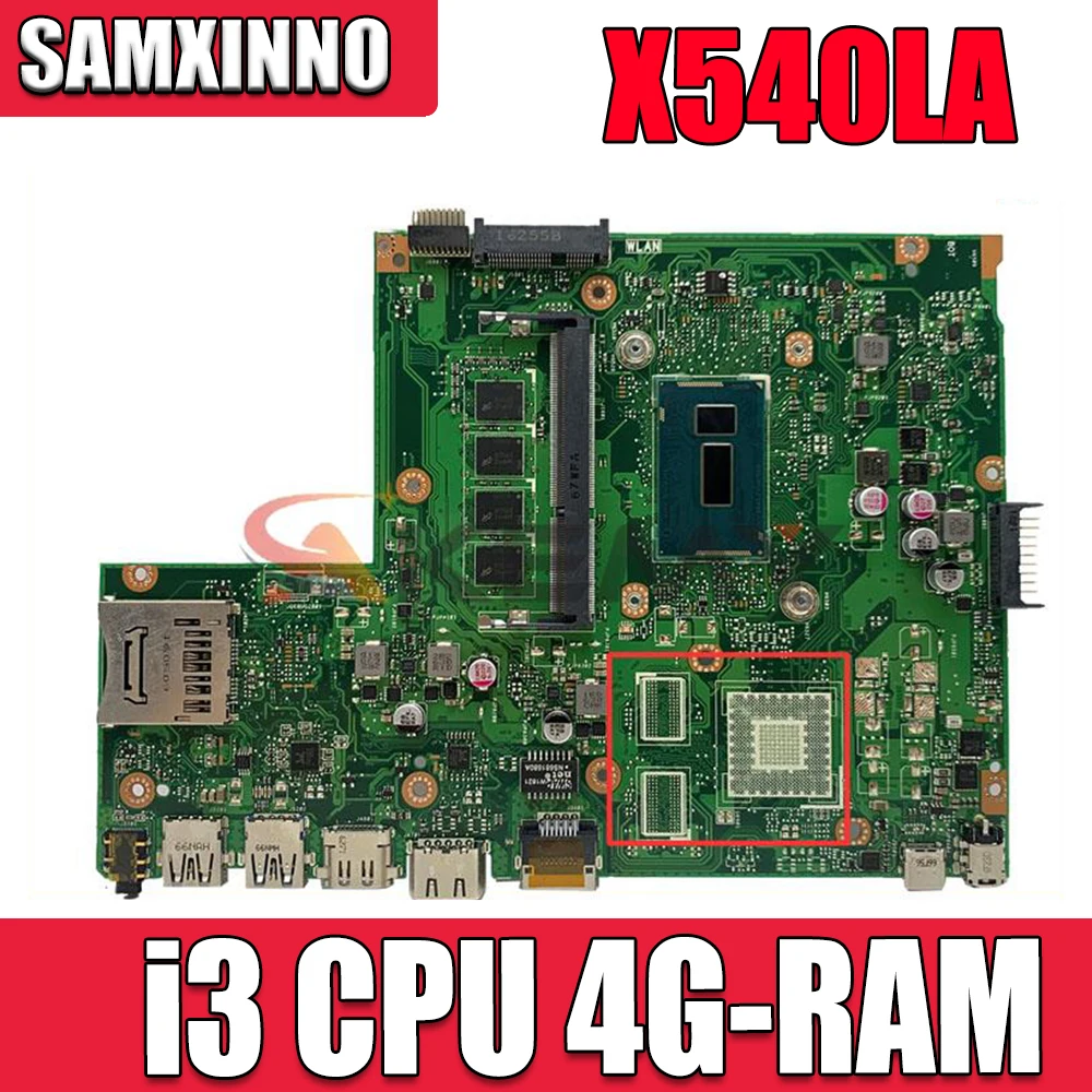 Материнская плата X540LJ для ASUS VivoBook X540L R540L F540L A540L X540LA X540LJ, материнская плата для ноутбука с процессором Intel i3 4G-RAM 100% тест
Материнская плата X540LJ для ASUS VivoBook X540L R540L F540L A540L X540LA X540LJ, материнская плата для ноутбука с процессором Intel i3 4G-RAM 100% тест