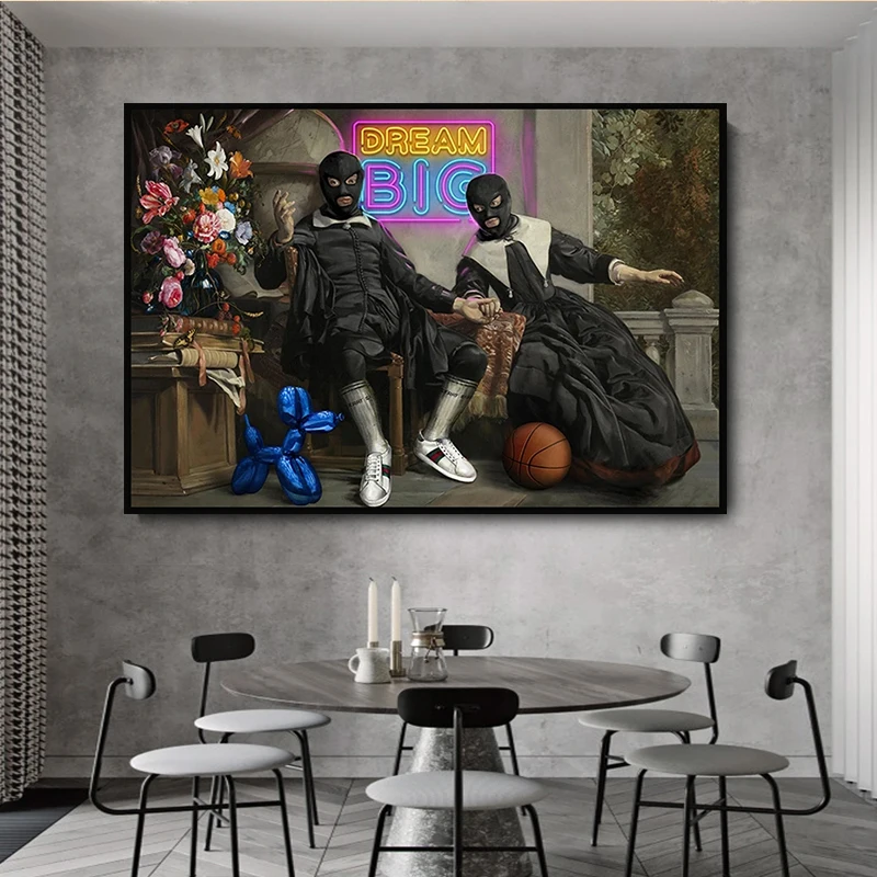 No Framed Masked Bonnie and Clyde Family Basketball Dream Graffiti Posters Canvas Paintings Wall Art Pictures Room Home Decor
No Framed Masked Bonnie and Clyde Family Basketball Dream Graffiti Posters Canvas Paintings Wall Art Pictures Room Home Decor