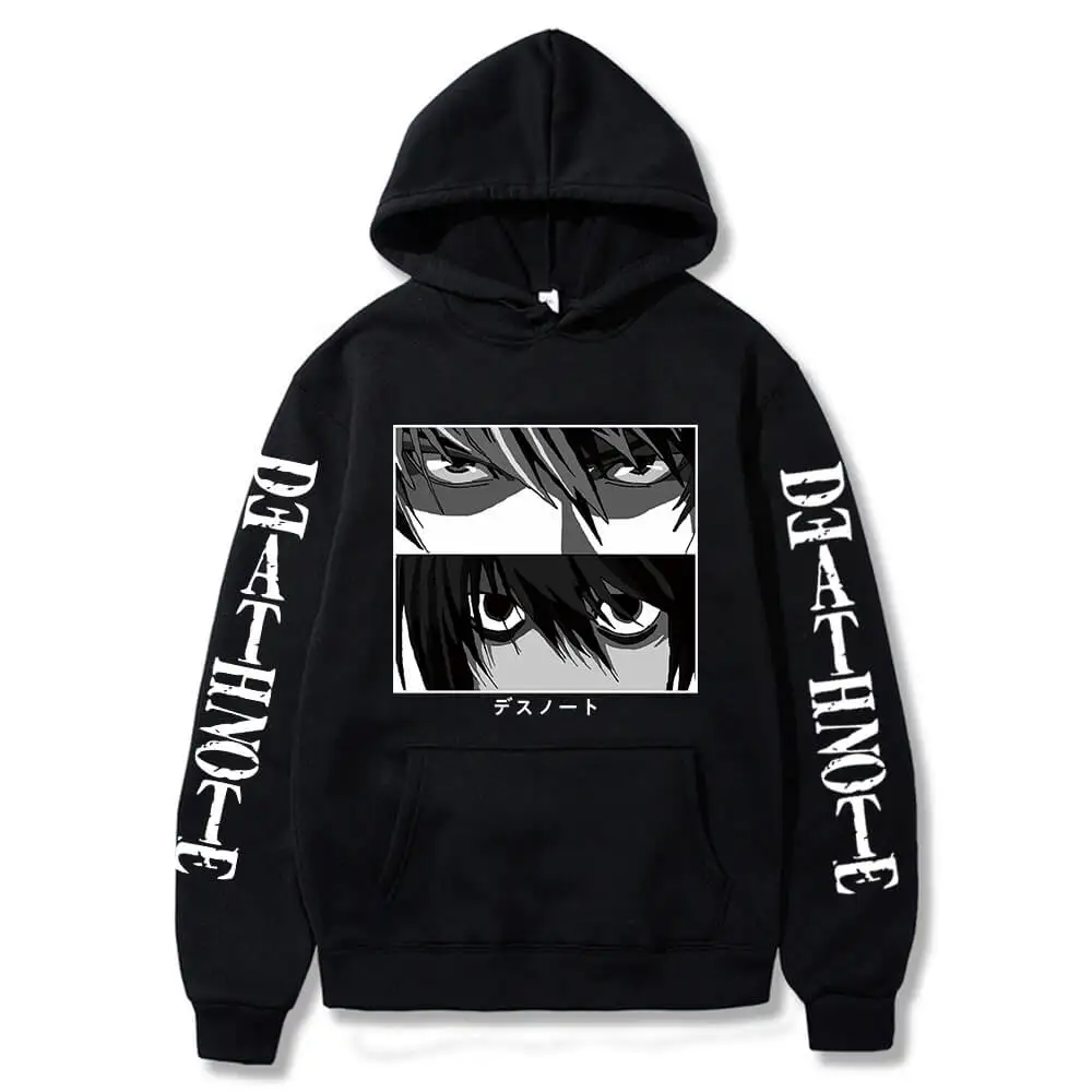 Death Note Hoodie Kira L Lawliet Eyes Anime Print Harajuku hoodies Streetshirt Tops Long Sleeve Korean Couple Hoodies
Death Note Hoodie Kira L Lawliet Eyes Anime Print Harajuku hoodies Streetshirt Tops Long Sleeve Korean Couple Hoodies
