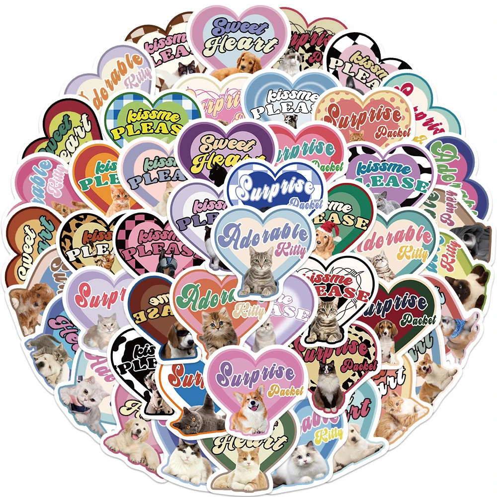 10/30/49pcs Cute Cartoon Love Dog Cat Aesthetic Stickers Decoration Laptop Phone Scrapbook Suitcase Stationery Sticker Kids Toy
10/30/49pcs Cute Cartoon Love Dog Cat Aesthetic Stickers Decoration Laptop Phone Scrapbook Suitcase Stationery Sticker Kids Toy