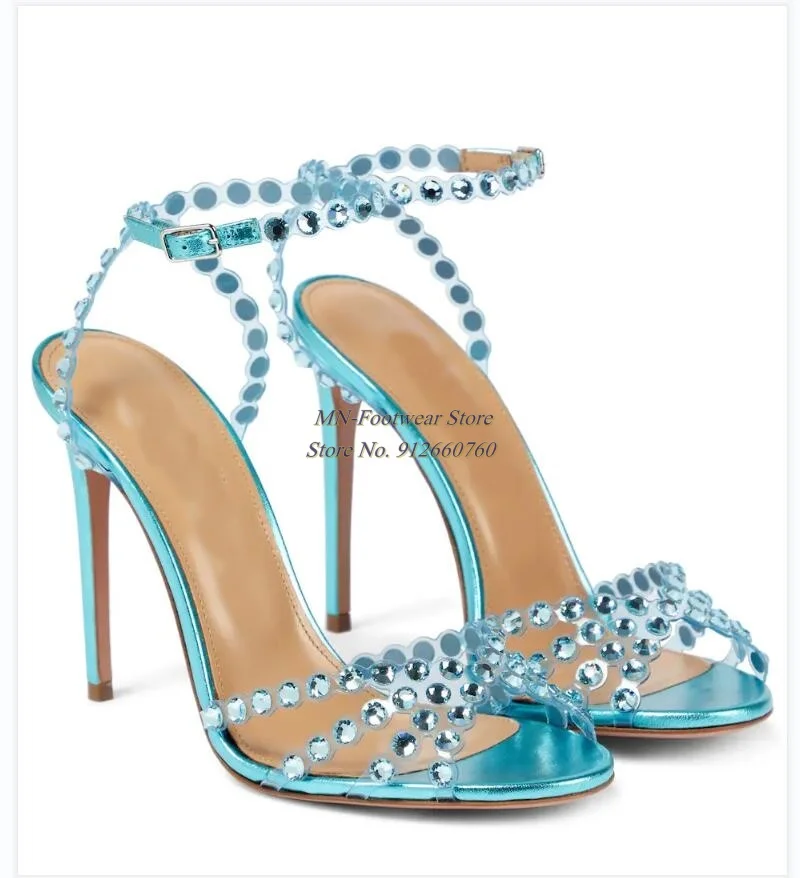 Women Shoes Women Sandals Crystal Embellished Open Toe Stiletto Sandals Buckle Fastening Ankle Strap High Heels Plus Size 34-43
Women Shoes Women Sandals Crystal Embellished Open Toe Stiletto Sandals Buckle Fastening Ankle Strap High Heels Plus Size 34-43