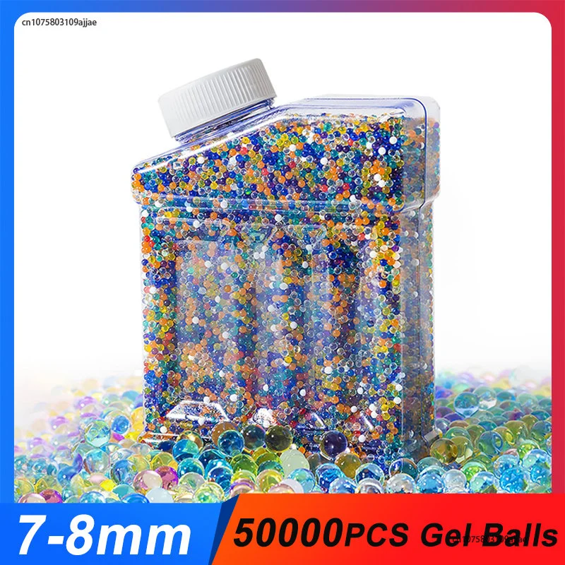 50000PCS 7-8mm Gel Balls Gun Water Beads Refill Ammo Non-Toxic Gel Balls for Splatter Balls Blaster Kids Toy Growing Water Balls
50000PCS 7-8mm Gel Balls Gun Water Beads Refill Ammo Non-Toxic Gel Balls for Splatter Balls Blaster Kids Toy Growing Water Balls