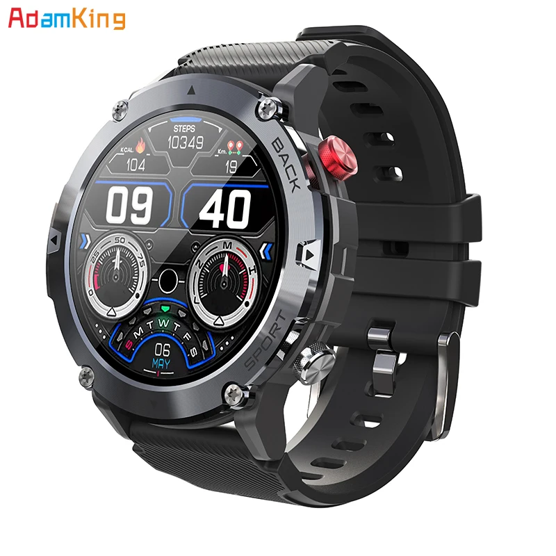

Smart Watch Men Blue Tooth Call Smartwatch 2022 IP68 Waterproof Health Monitoring 360 HD 15 Days Standby Watch For Men C21