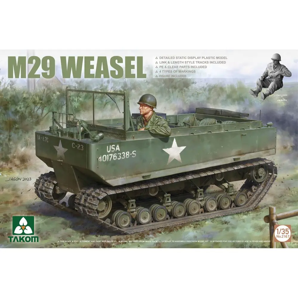 Набор моделей таком 2167 1/35 M29 Weasel
Набор моделей таком 2167 1/35 M29 Weasel