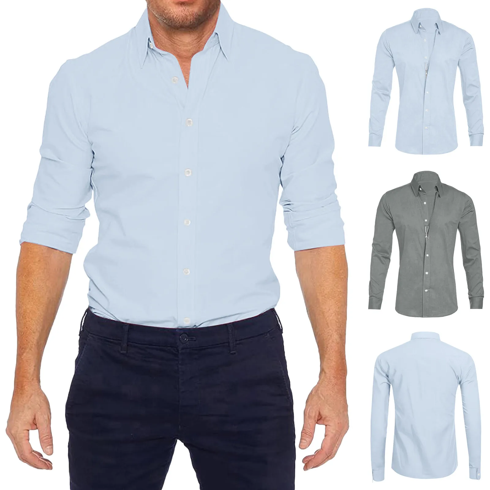 Spring Long Sleeve T Shirt Mens Fashion Casual Personalized Solid Color Casual Zipper Dress Shirt 2023 New Office Tops Blusas
Spring Long Sleeve T Shirt Mens Fashion Casual Personalized Solid Color Casual Zipper Dress Shirt 2023 New Office Tops Blusas