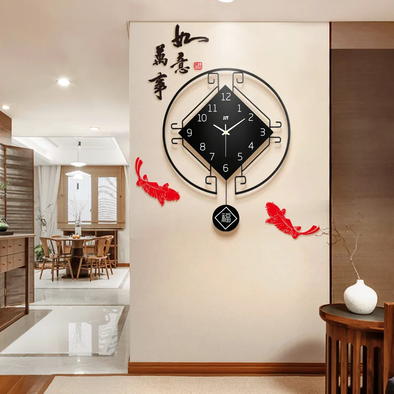 Chinese creative clock wall clock living room modern home decor pocket watch fashion simple bedroom mute clock large wall clock
Chinese creative clock wall clock living room modern home decor pocket watch fashion simple bedroom mute clock large wall clock