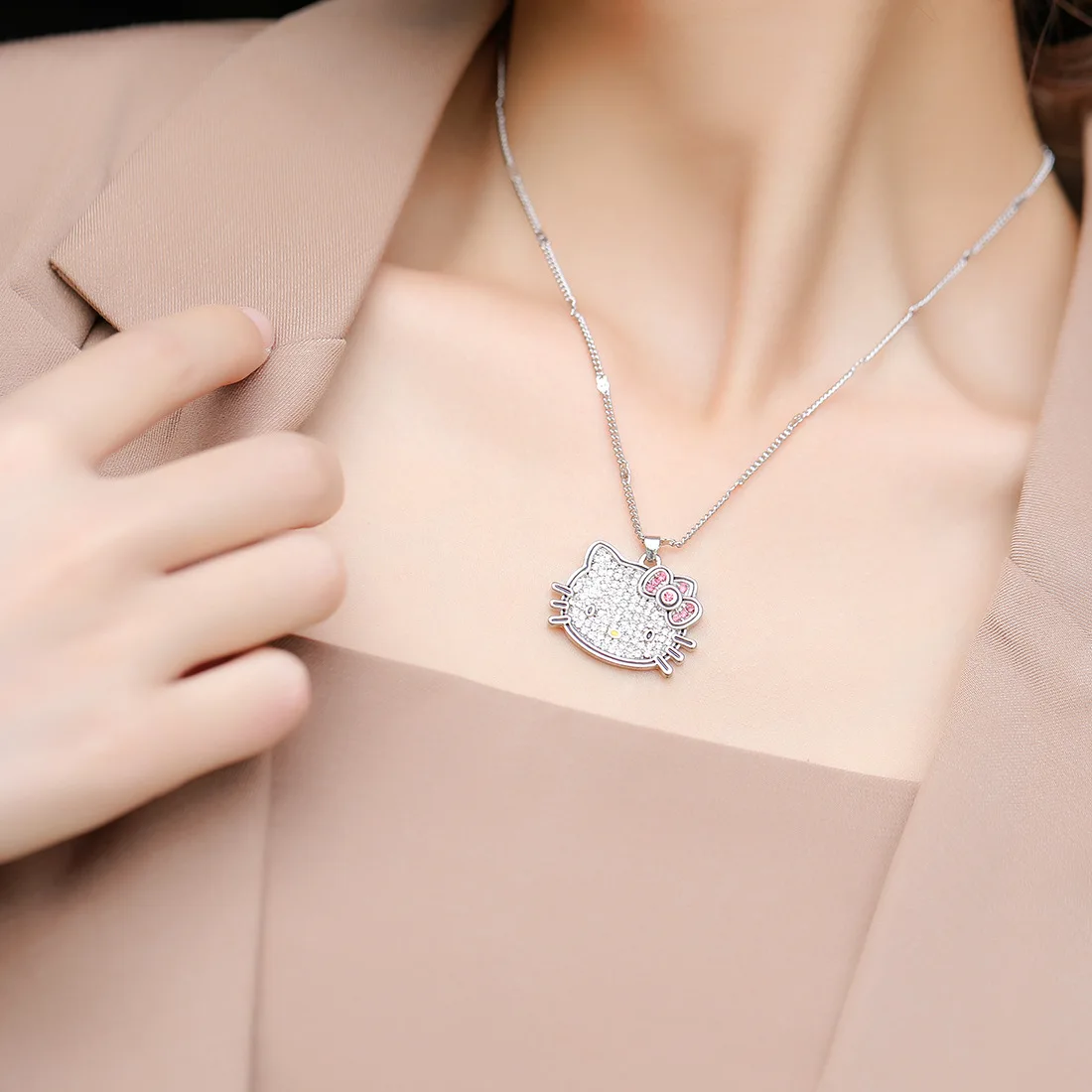 Sanrioed Anime Hellokittys Kawaii Cute Cartoon Pendant Necklace for Women Long Chain Fashion Jewelry Girl Student Birthday Gift
Sanrioed Anime Hellokittys Kawaii Cute Cartoon Pendant Necklace for Women Long Chain Fashion Jewelry Girl Student Birthday Gift