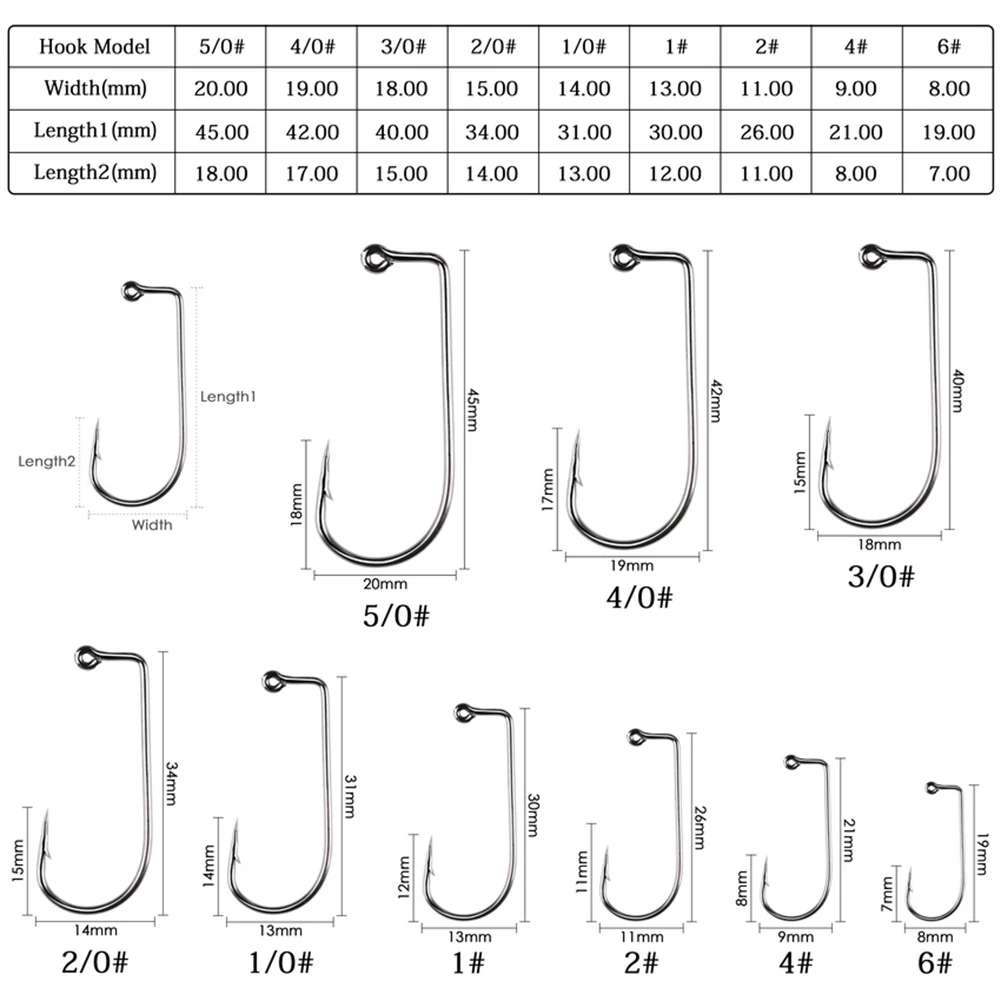 20Pcs Fishing Hooks High Carbon Steel 90 Degree Jig Fly Tying Strong Wire Fish Hooks With Box For Outdoor Sea Fishing
20Pcs Fishing Hooks High Carbon Steel 90 Degree Jig Fly Tying Strong Wire Fish Hooks With Box For Outdoor Sea Fishing