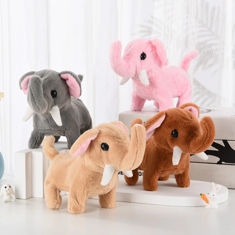 Electric Elephant Plush Dolls Cute Walking Waging Tail Elephant Sound Toys for Children Gift
Electric Elephant Plush Dolls Cute Walking Waging Tail Elephant Sound Toys for Children Gift