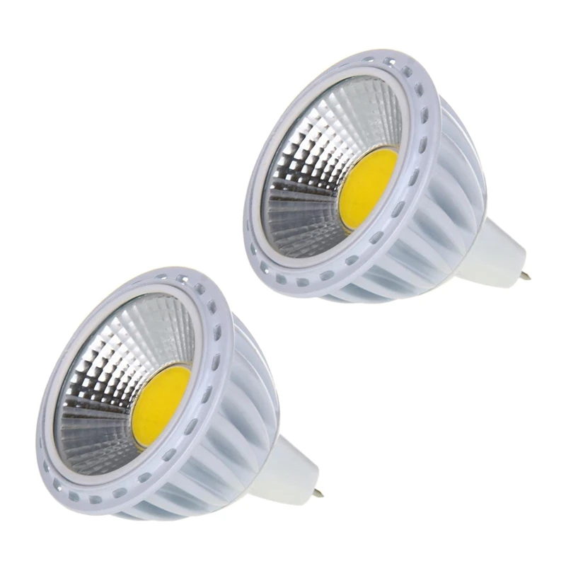 

Hot Sale 2X GU5,3 / MR16 6W COB LED Lamp Spot Light Bulb Light Bulb 420LM 60° 3000K Warm White DC 12V