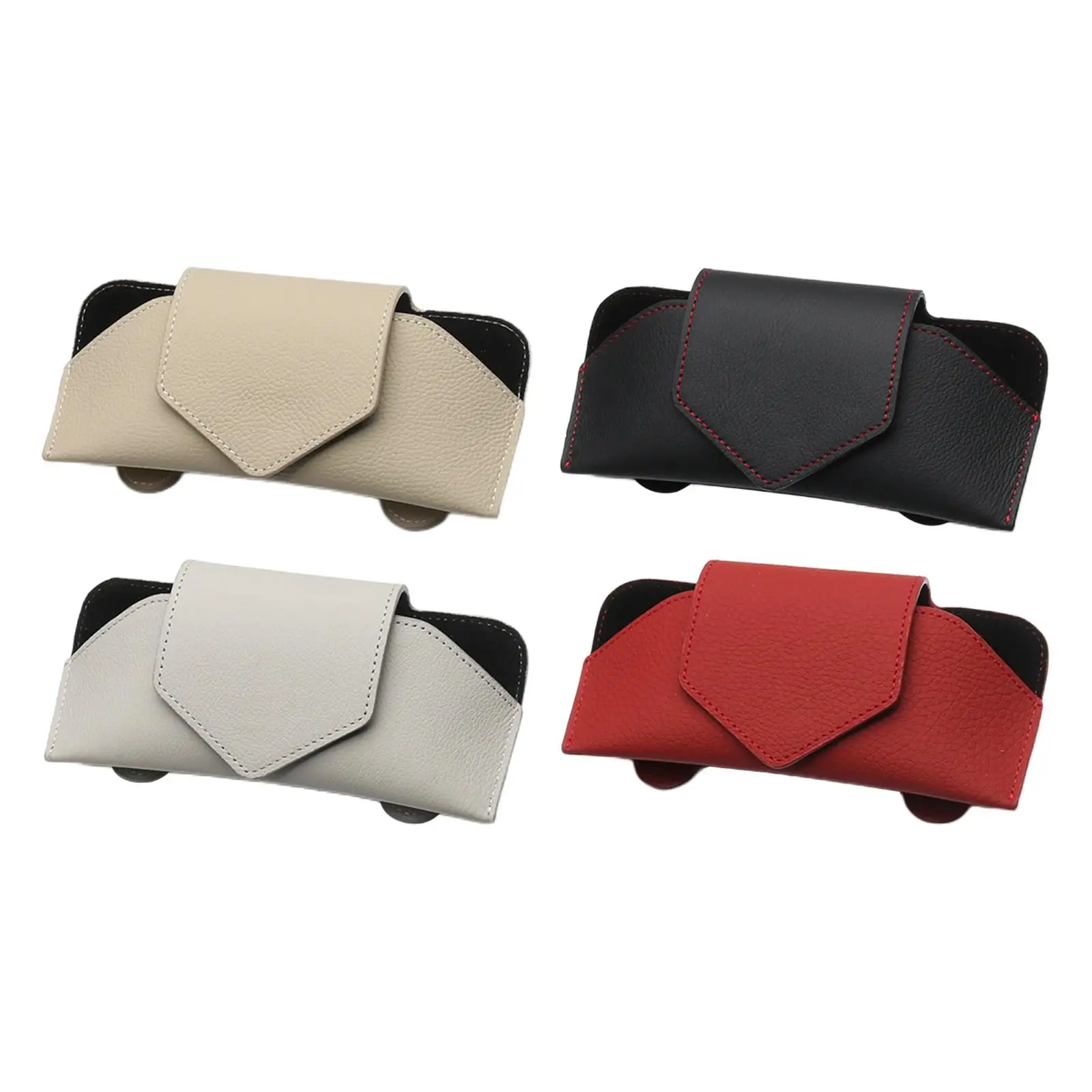 PU Car Sun Visor Glasses Case Waterproof Anti Slip Magnetic Glasses Clip Fit for Visor Sunshade Sunglasses Eyeglasses Storage
PU Car Sun Visor Glasses Case Waterproof Anti Slip Magnetic Glasses Clip Fit for Visor Sunshade Sunglasses Eyeglasses Storage
