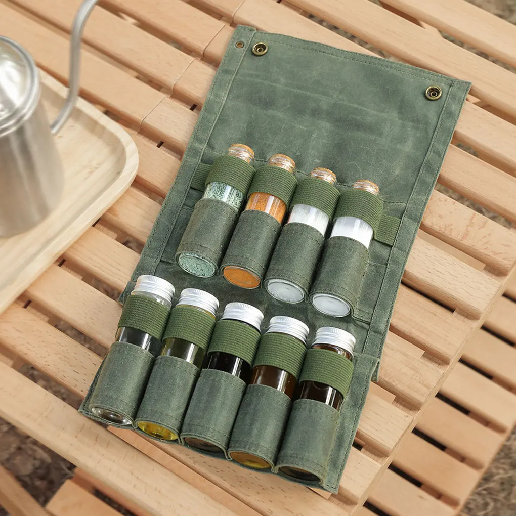 Camping Seasoning Bottle Storage - Sturdy Efficient And Space-saving For Outdoor Cooking Lightweight Bottle Storage Bag khaki
Camping Seasoning Bottle Storage - Sturdy Efficient And Space-saving For Outdoor Cooking Lightweight Bottle Storage Bag khaki