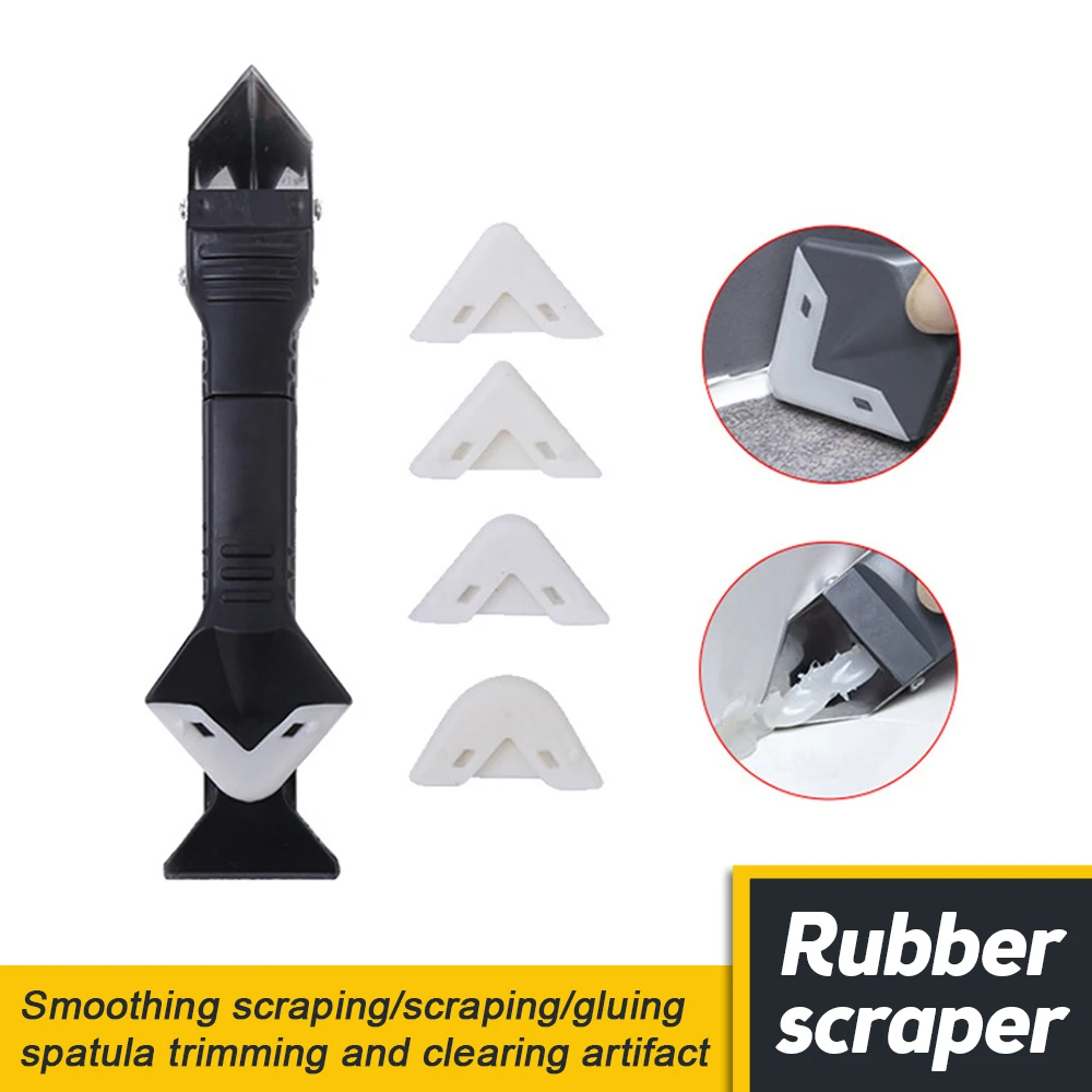 5 in 1 Silicone Remover Caulk Finisher Sealant Smooth Plastic Scraper Grout Kit Multifunctional Caulking Angled Scraper Tool
5 in 1 Silicone Remover Caulk Finisher Sealant Smooth Plastic Scraper Grout Kit Multifunctional Caulking Angled Scraper Tool