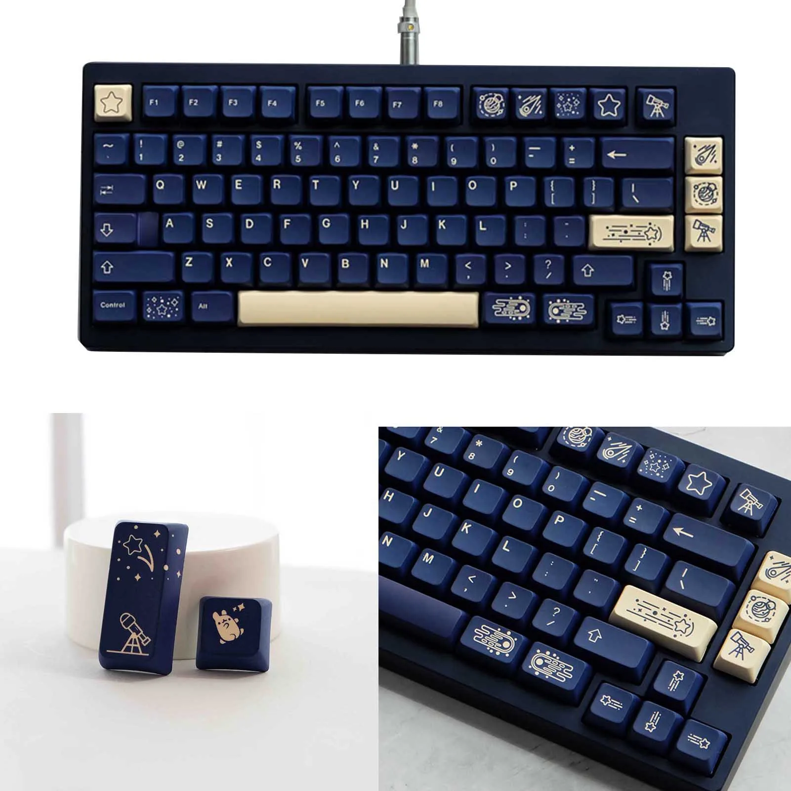 New Stargaze Keycap Blue XDA Height PBT 137 Keycaps Dye-sub for Cherry MX Keyboard For Mechanical Keyboard GH60 GK61 GK64 96
New Stargaze Keycap Blue XDA Height PBT 137 Keycaps Dye-sub for Cherry MX Keyboard For Mechanical Keyboard GH60 GK61 GK64 96
