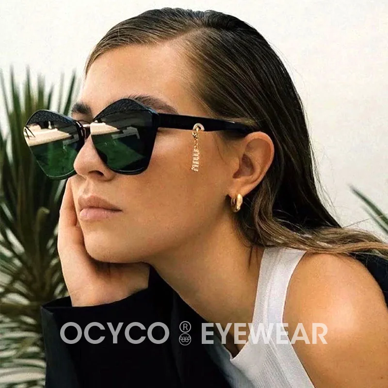 Солнцезащитные очки «кошачий глаз» женские, модные роскошные брендовые дизайнерские модные Асимметричные солнечные очки с цепочкой, 2023
Солнцезащитные очки «кошачий глаз» женские, модные роскошные брендовые дизайнерские модные Асимметричные солнечные очки с цепочкой, 2023