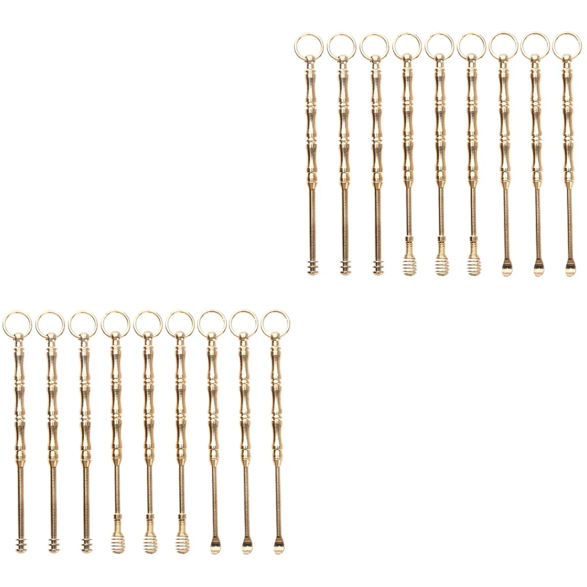 18 pcs Ear Picks Brass Ear Cleaner Ear Cleaning Spoons Earpick Cleaning Tools Set
18 pcs Ear Picks Brass Ear Cleaner Ear Cleaning Spoons Earpick Cleaning Tools Set