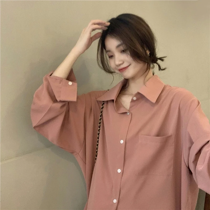 2022Temperament thin section sunscreen shirt hanging fashion women's summer western style casual shirt solid color
2022Temperament thin section sunscreen shirt hanging fashion women's summer western style casual shirt solid color