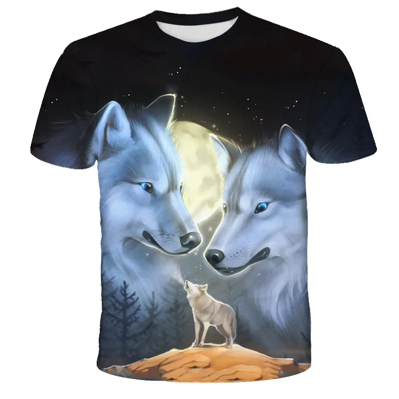 Boys Girls Cool Boys Style Clothes Baby T-Shirts Kids Wolf Print Short Sleeve O Neck Summer Tops 2022
Boys Girls Cool Boys Style Clothes Baby T-Shirts Kids Wolf Print Short Sleeve O Neck Summer Tops 2022