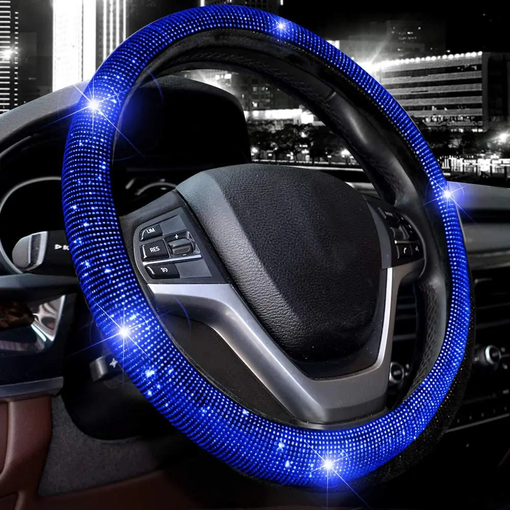 Steering Wheel Cover for Ladies Mens Shiny Crystal Diamond Car SUV Wheel Protector Universal Fits 15 In Car Steering Wheel Cover
Steering Wheel Cover for Ladies Mens Shiny Crystal Diamond Car SUV Wheel Protector Universal Fits 15 In Car Steering Wheel Cover