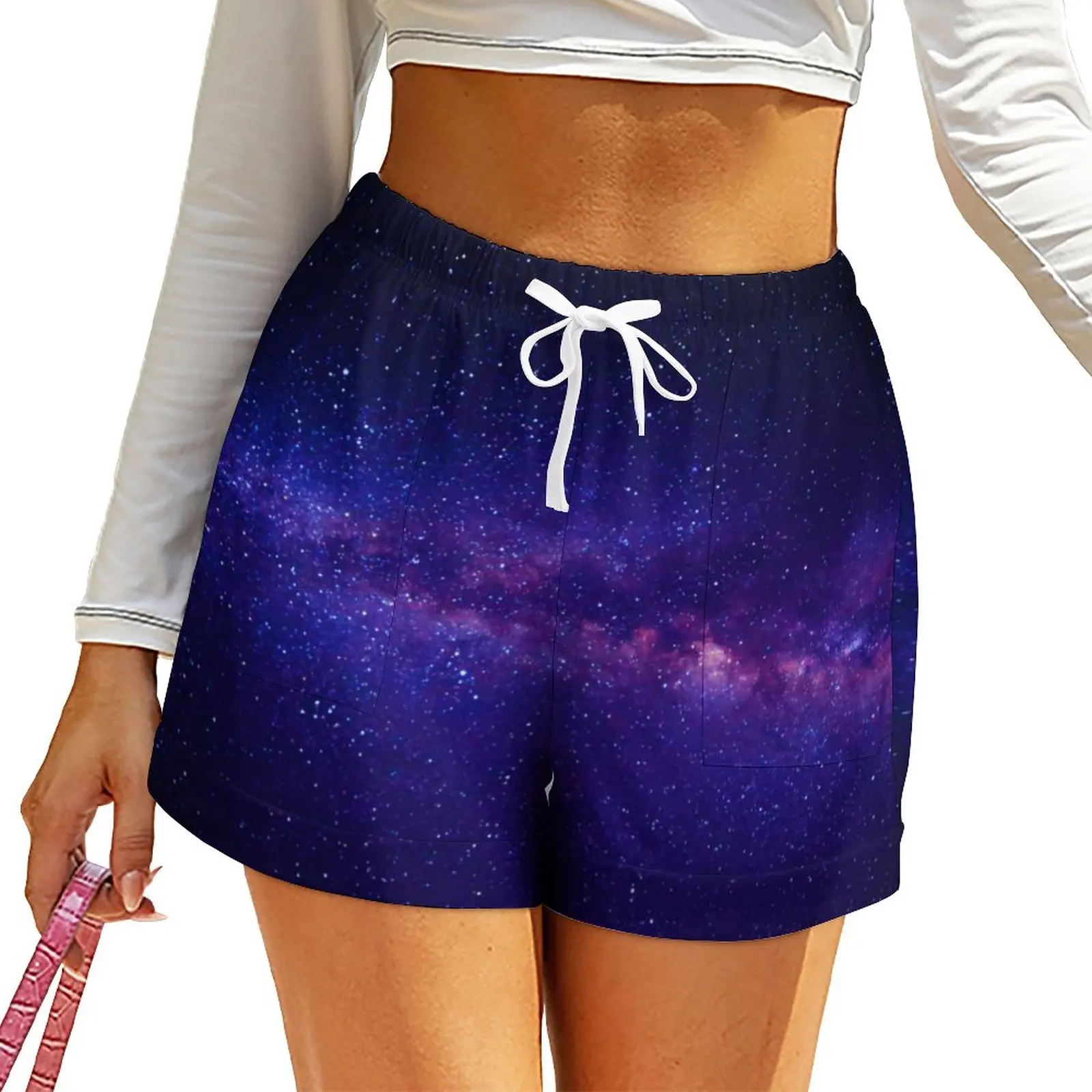 Purple Sky Print Shorts Starry Night Galaxy Elegant Shorts Pattern Short Pants With Pockets Street Wear Bottoms Big Size 2XL 3XL
Purple Sky Print Shorts Starry Night Galaxy Elegant Shorts Pattern Short Pants With Pockets Street Wear Bottoms Big Size 2XL 3XL