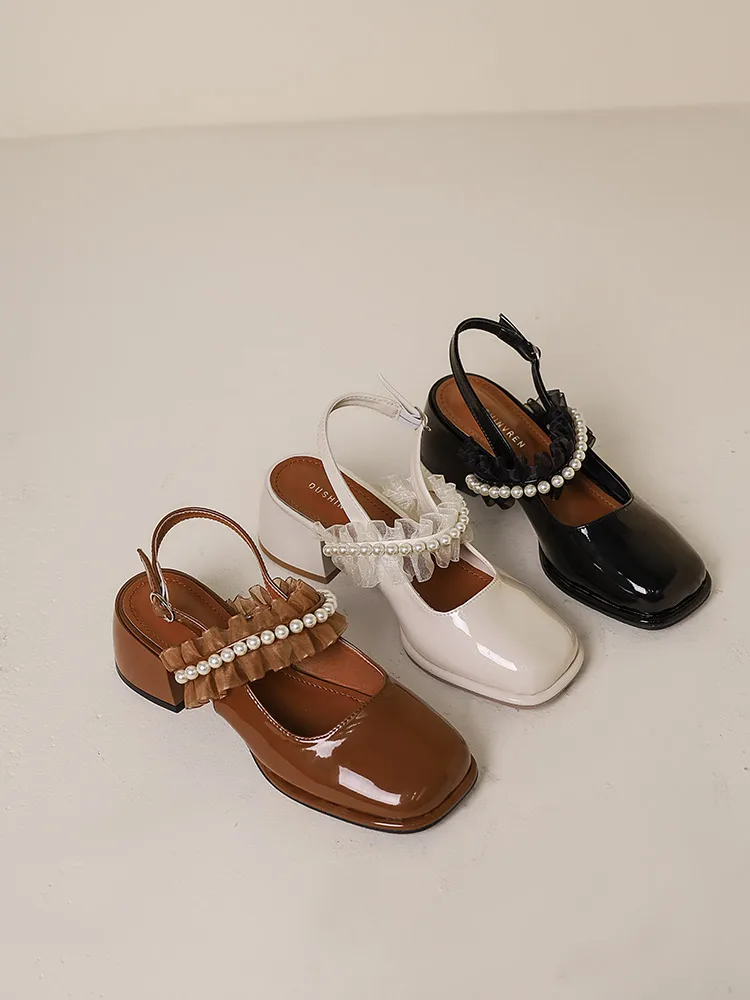 Beige Heeled Sandals Square Toe 2022 Summer Buckle Strap Comfort Shoes for Women Mary Jane Black Pearl High New Fashion Girls So
Beige Heeled Sandals Square Toe 2022 Summer Buckle Strap Comfort Shoes for Women Mary Jane Black Pearl High New Fashion Girls So