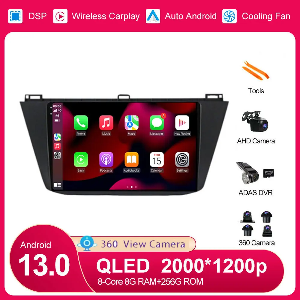 Автомобильный радиоприемник 10 дюймов, Android 13 для Volkswagen Tiguan 2 2016 -2020, стерео, мультимедийный видеоплеер, беспроводной автомобильный навигатор для Carplay, GPS
Автомобильный радиоприемник 10 дюймов, Android 13 для Volkswagen Tiguan 2 2016 -2020, стерео, мультимедийный видеоплеер, беспроводной автомобильный навигатор для Carplay, GPS