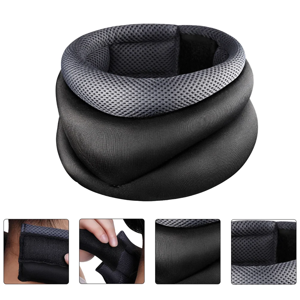Neck Sponge Cervical Collar Vertebrae Whiplash Wrap Aligns and Stabilizes Spine Adjustable Spinal Support Black 
Neck Sponge Cervical Collar Vertebrae Whiplash Wrap Aligns and Stabilizes Spine Adjustable Spinal Support Black