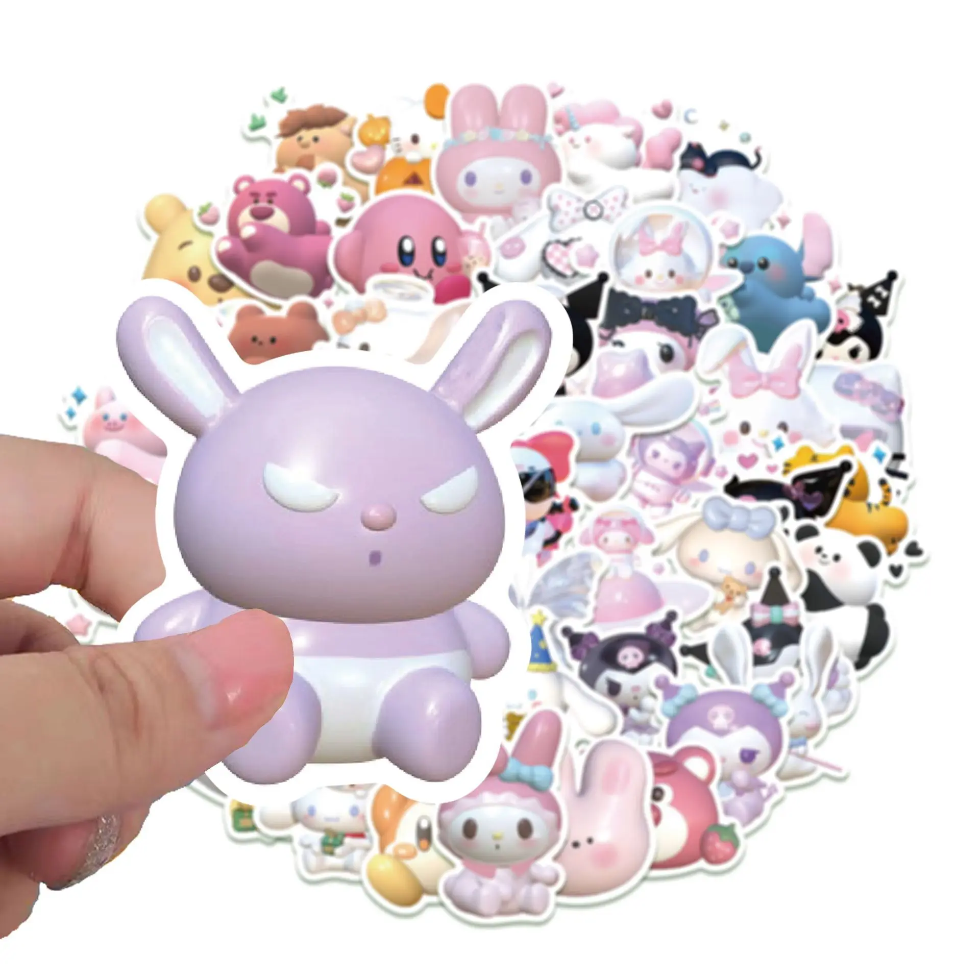 51pcs Cartoon 3d Sanrio Hello Kitty My Melody Kuromi Decorative Sticker Luggage Notebook Refrigerator Skateboard Waterproof
51pcs Cartoon 3d Sanrio Hello Kitty My Melody Kuromi Decorative Sticker Luggage Notebook Refrigerator Skateboard Waterproof